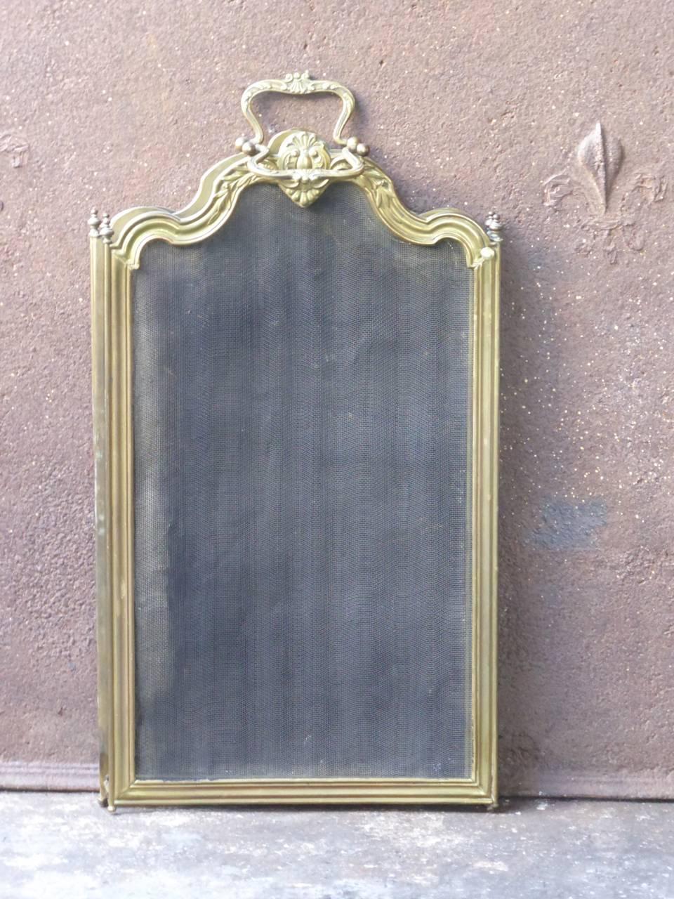 French Napoleon III Fireplace Screen or Fire Screen 9