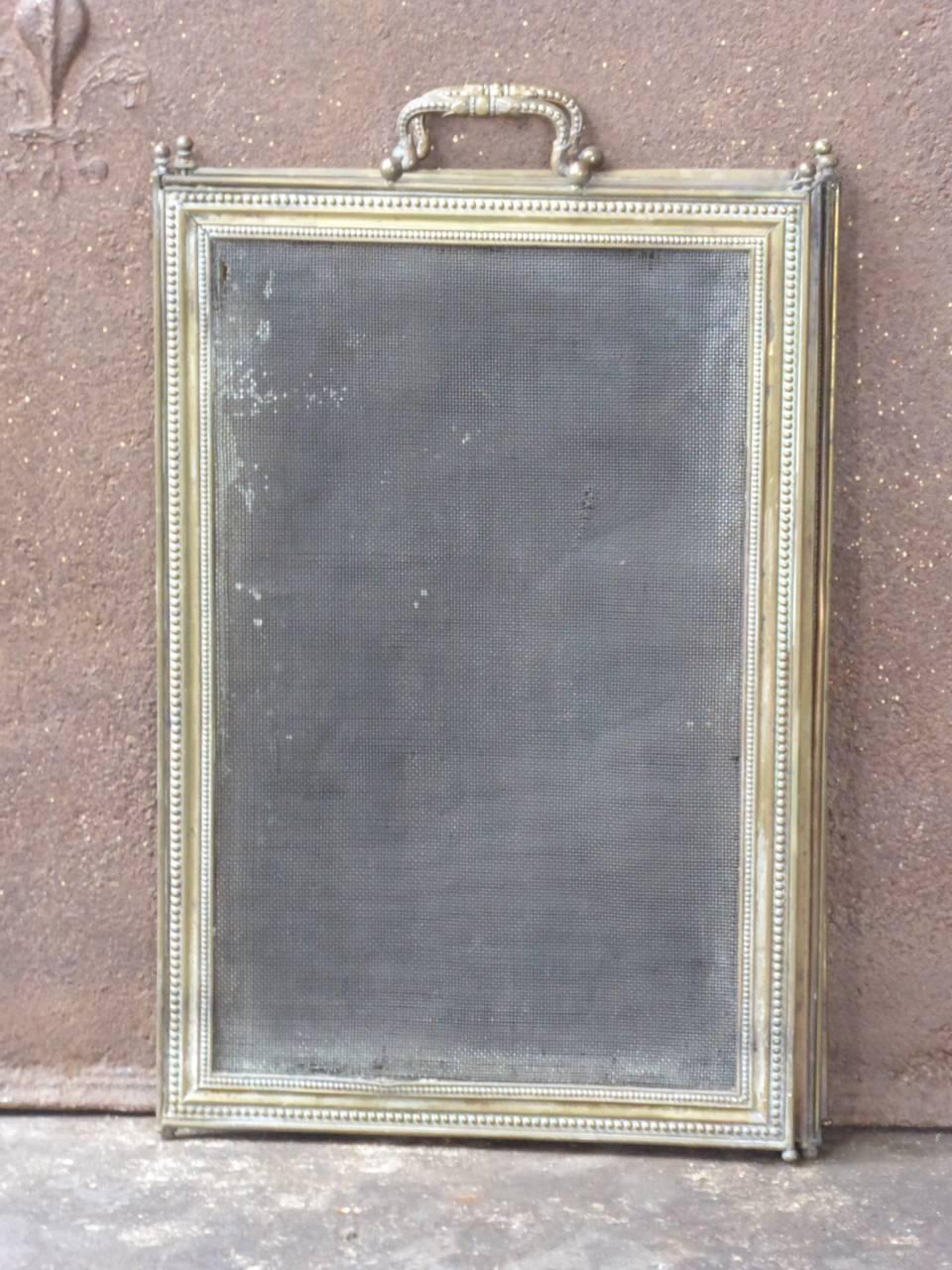 French Napoleon III Fireplace Screen or Fire Screen 10