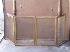 French Napoleon III Fireplace Screen or Fire Screen