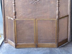 French Napoleon III Fireplace Screen or Fire Screen