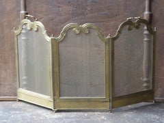 French Napoleon III Fireplace Screen or Fire Screen