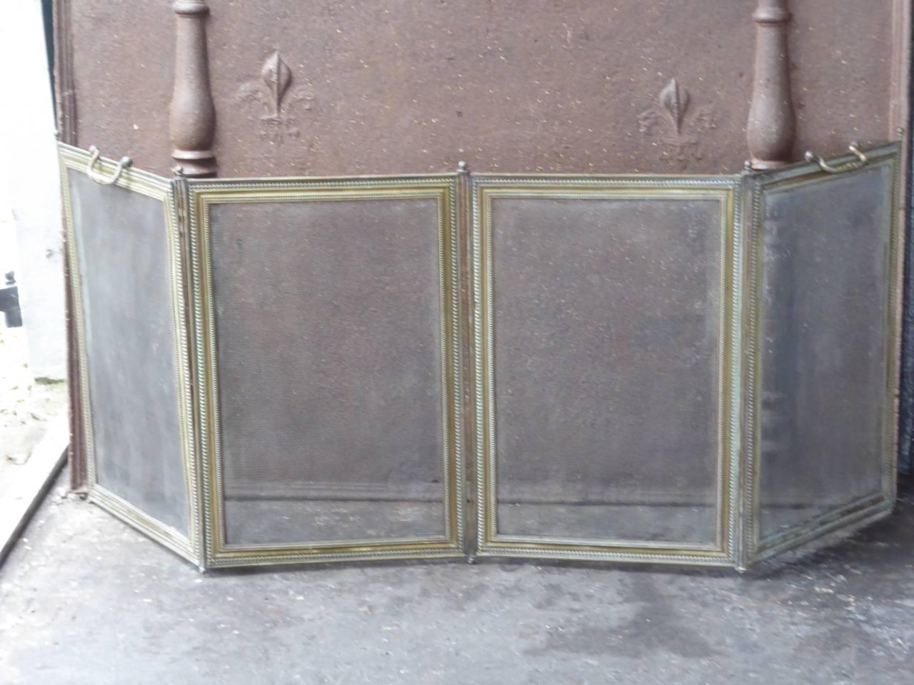 French Napoleon III Fireplace Screen or Fire Screen In Good Condition In Amerongen, NL