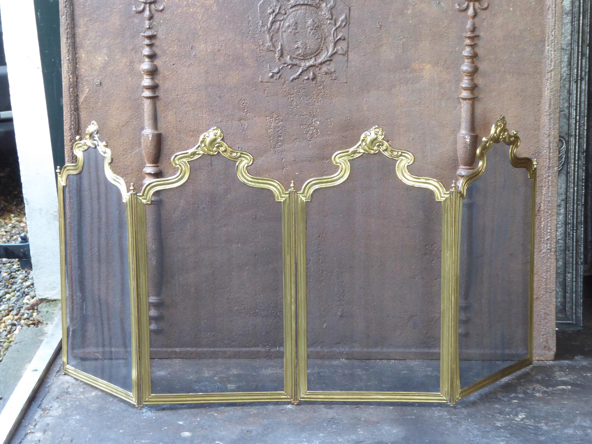 French Napoleon III Fireplace Screen or Fire Screen In Fair Condition In Amerongen, NL