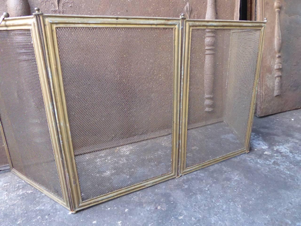 French Napoleon III Fireplace Screen or Fire Screen 1