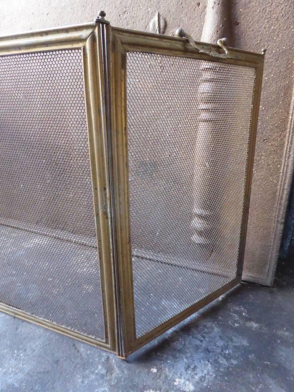 French Napoleon III Fireplace Screen or Fire Screen 2