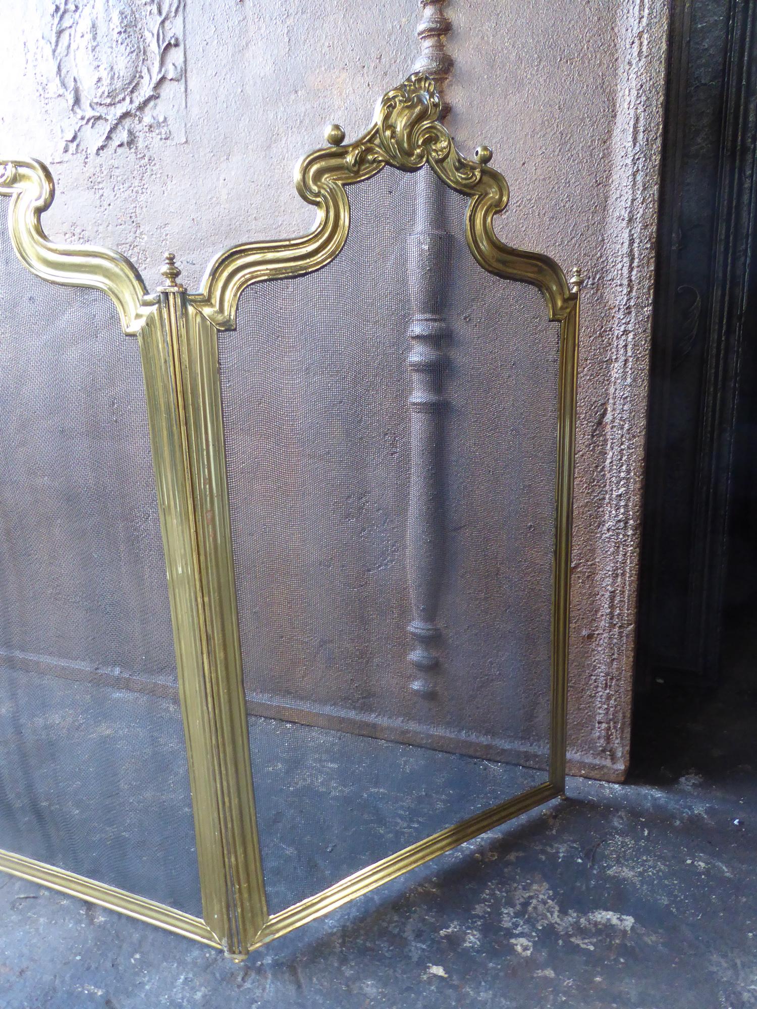 French Napoleon III Fireplace Screen or Fire Screen 2