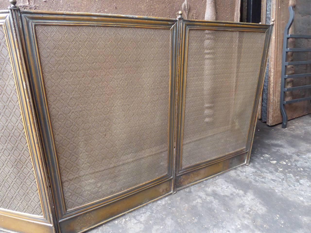 French Napoleon III Fireplace Screen or Fire Screen 3
