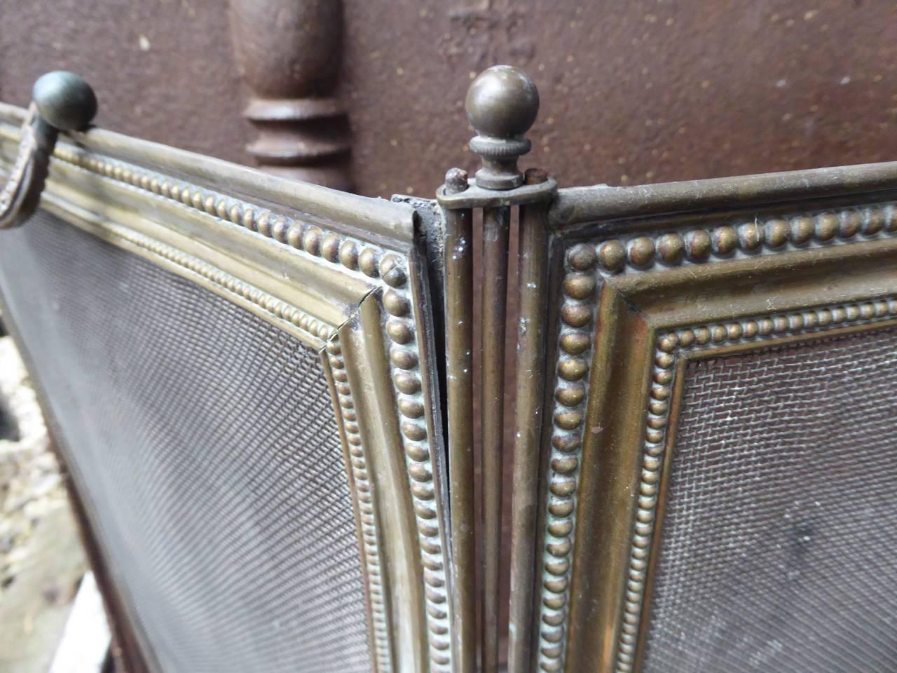 French Napoleon III Fireplace Screen or Fire Screen 3