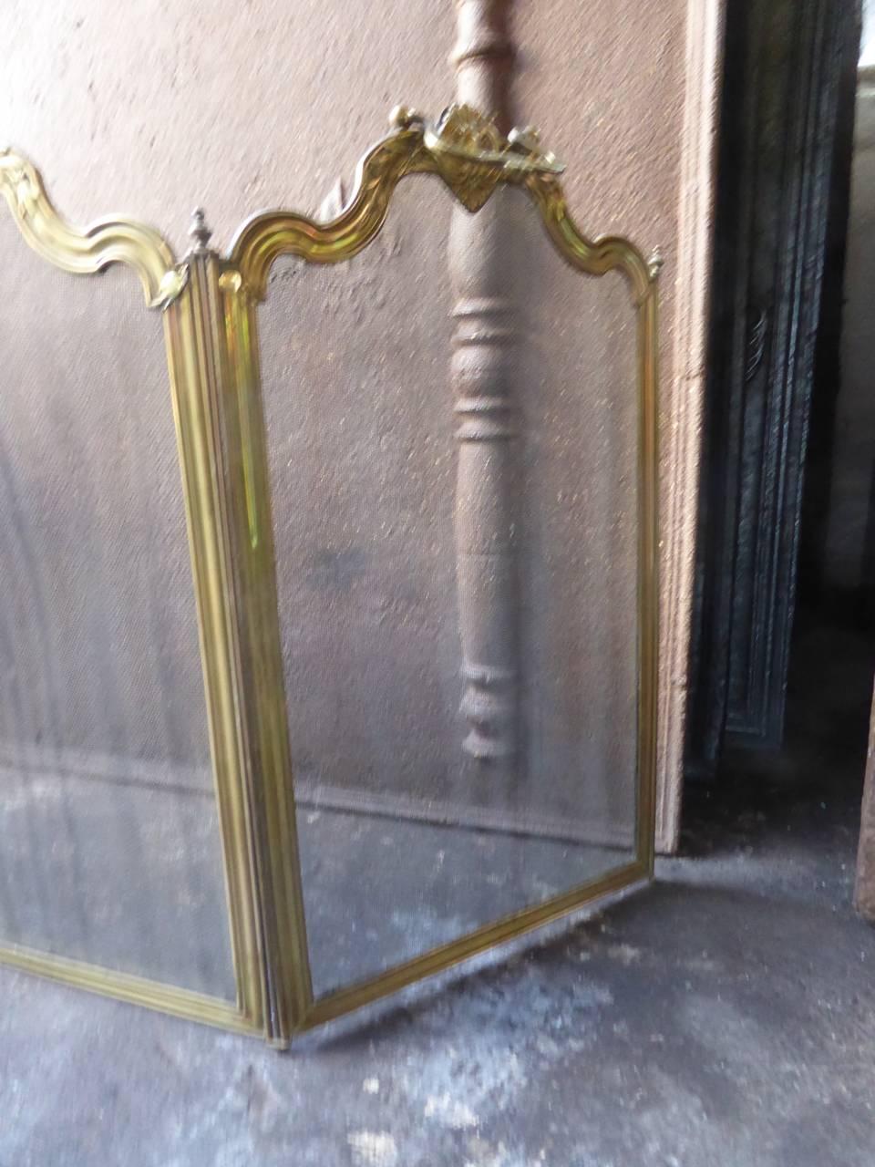 French Napoleon III Fireplace Screen or Fire Screen 4