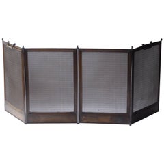 Antique French Napoleon III Fireplace Screen or Fire Screen