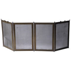 French Napoleon III Fireplace Screen or Fire Screen