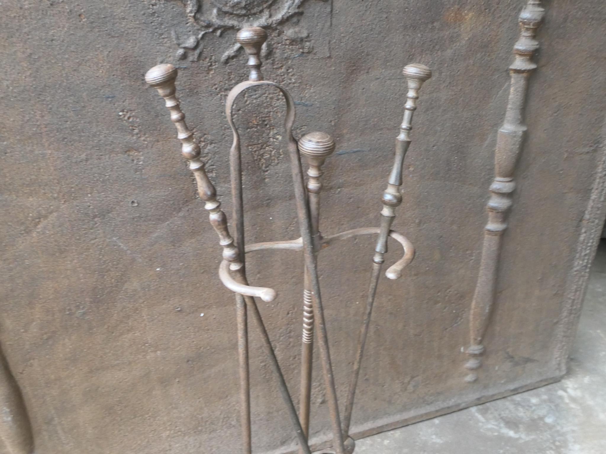 French Napoleon III Fireplace Tools, 19th Century For Sale 5