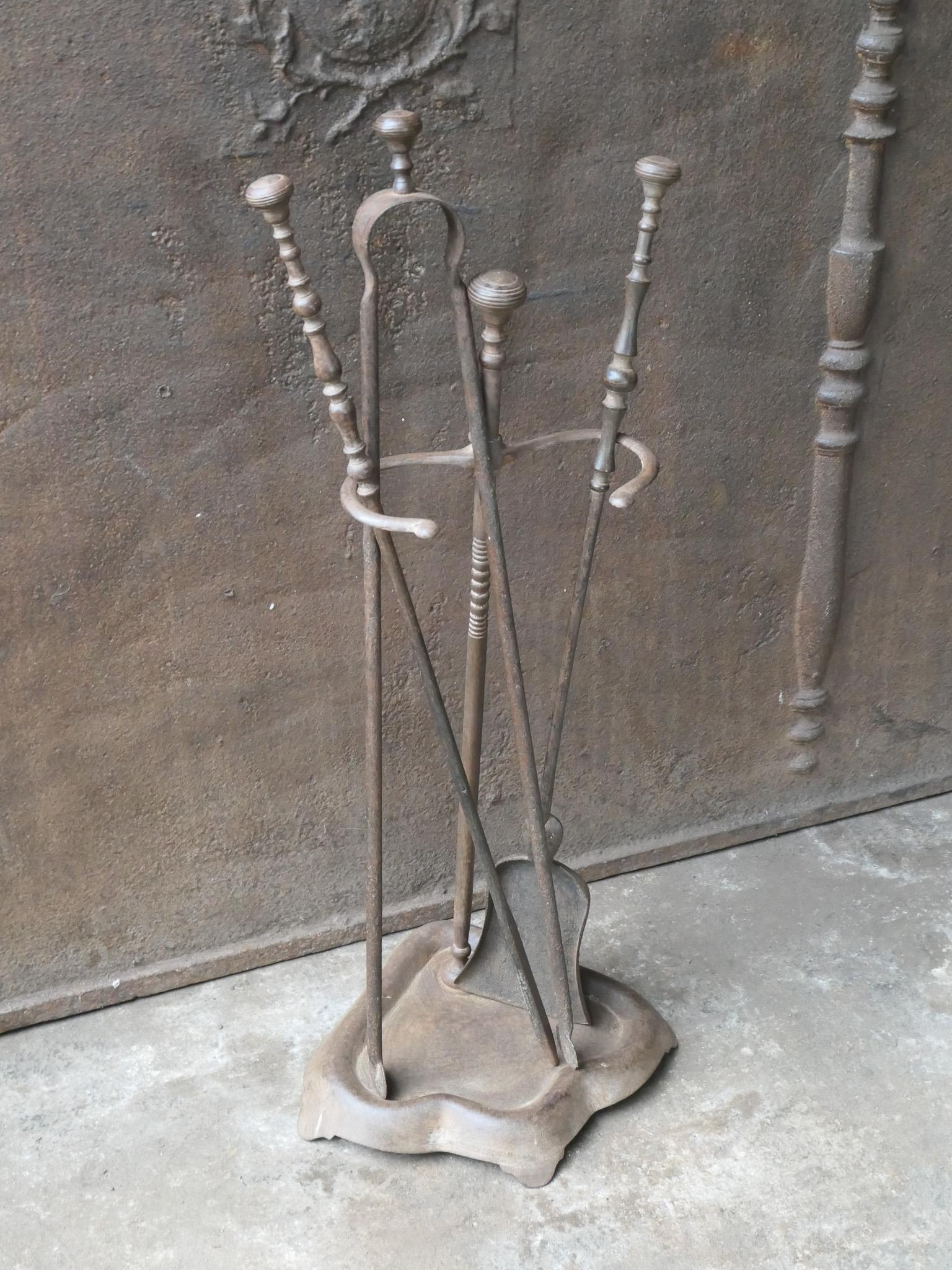 French Napoleon III Fireplace Tools, 19th Century For Sale 1