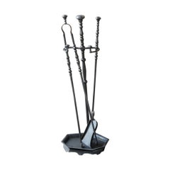 French Napoleon III Fireplace Tools, 19th Century