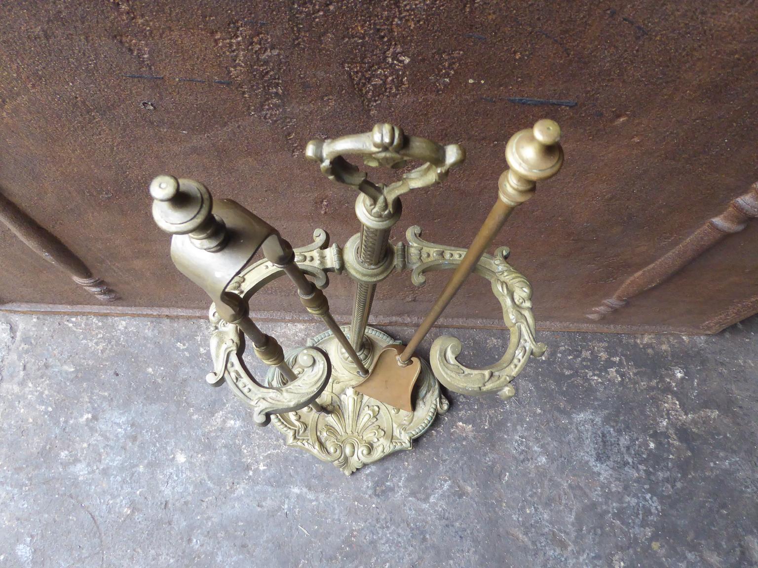 French Napoleon III Fireplace Tools or Fire Tools 6