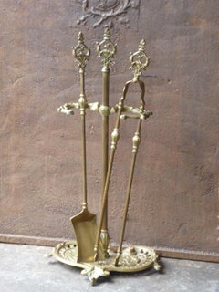 French Napoleon III Fireplace Tools or Fire Tools