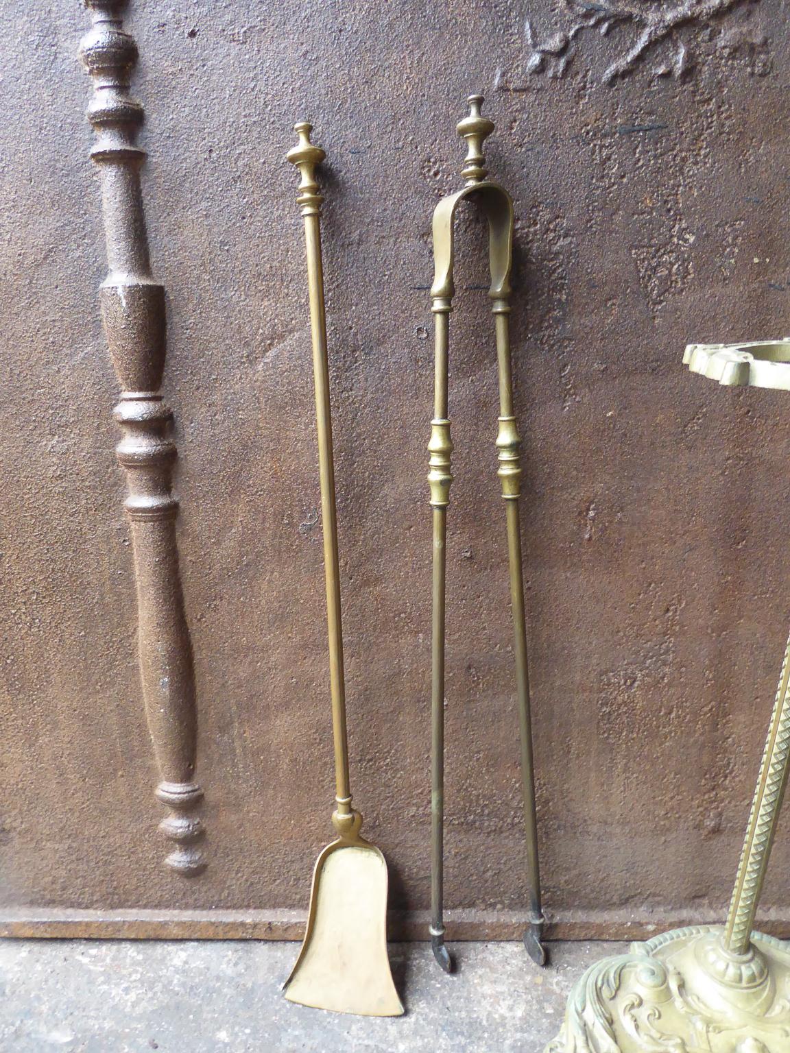 French Napoleon III Fireplace Tools or Fire Tools 3
