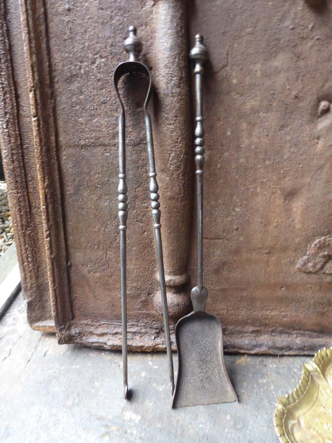 French Napoleon III Fireplace Tools or Fire Tools 1