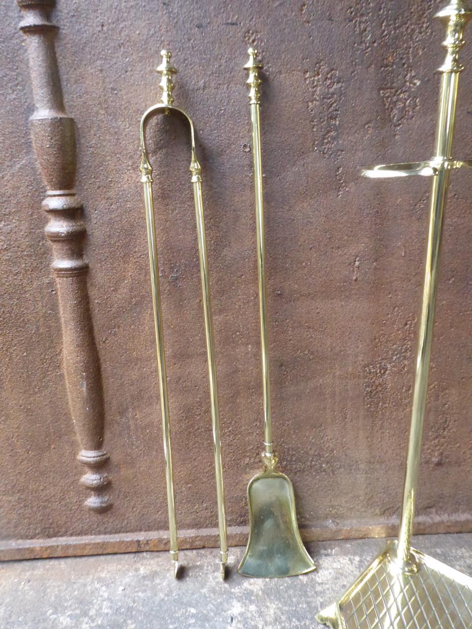 French Napoleon III Fireplace Tools or Fire Tools 2