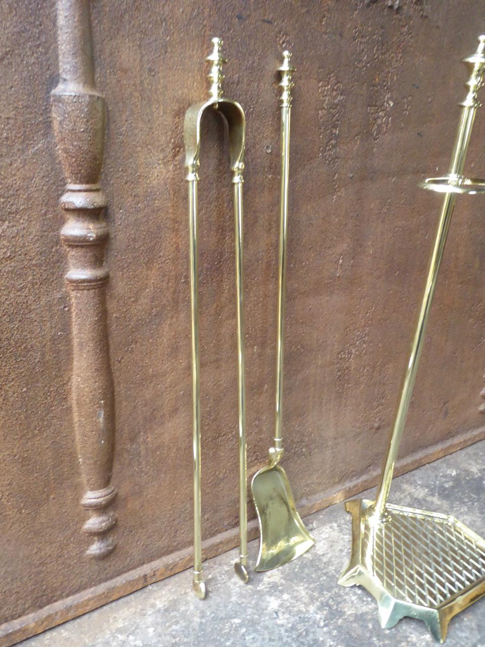 French Napoleon III Fireplace Tools or Fire Tools 3