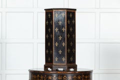 French Napoleon III Fleur De Lis Painted Umbrella Stand