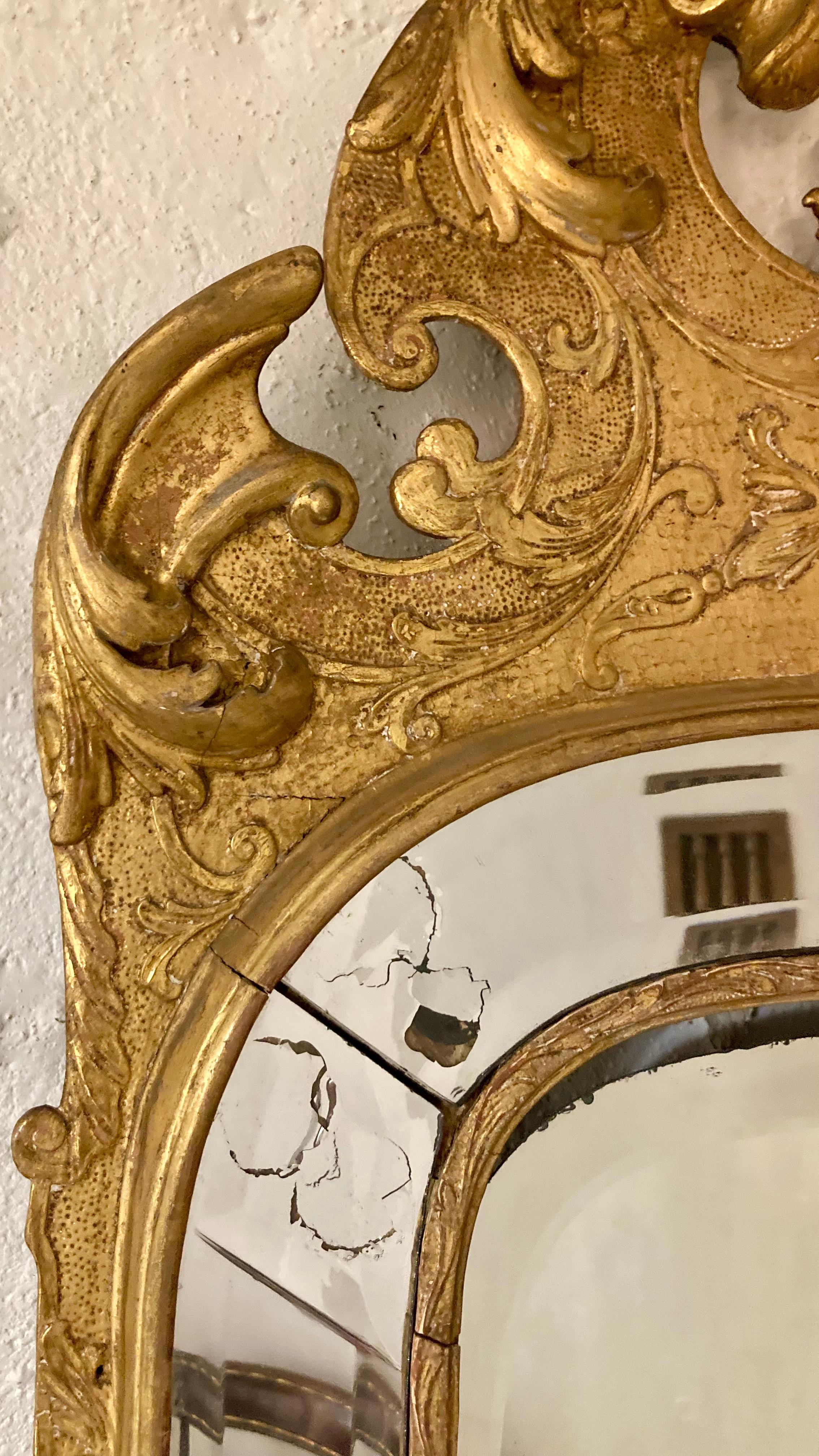 Miroir de sol doré Napoléon III en vente 3