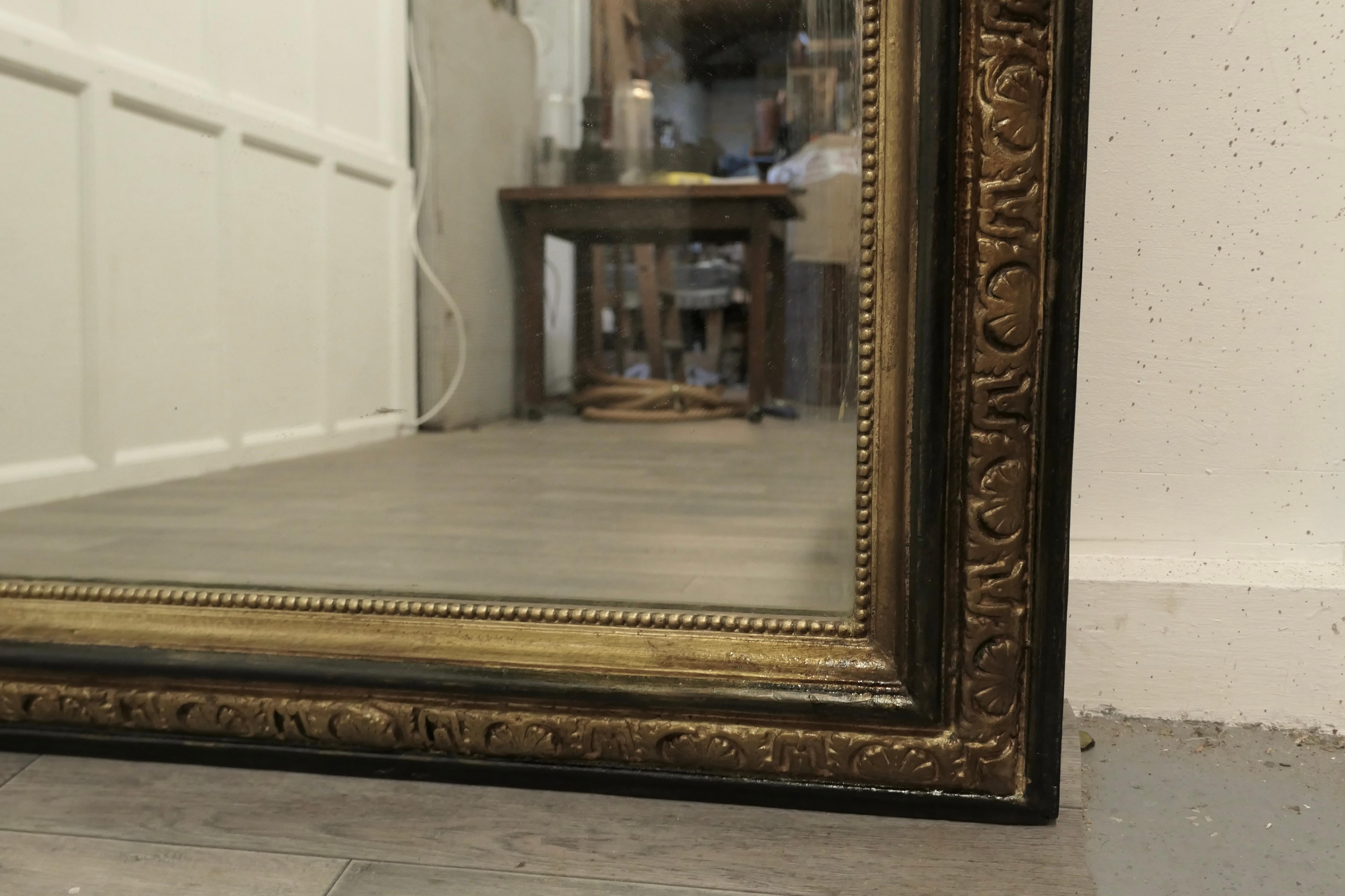 miroir napoleon iii noir et dore