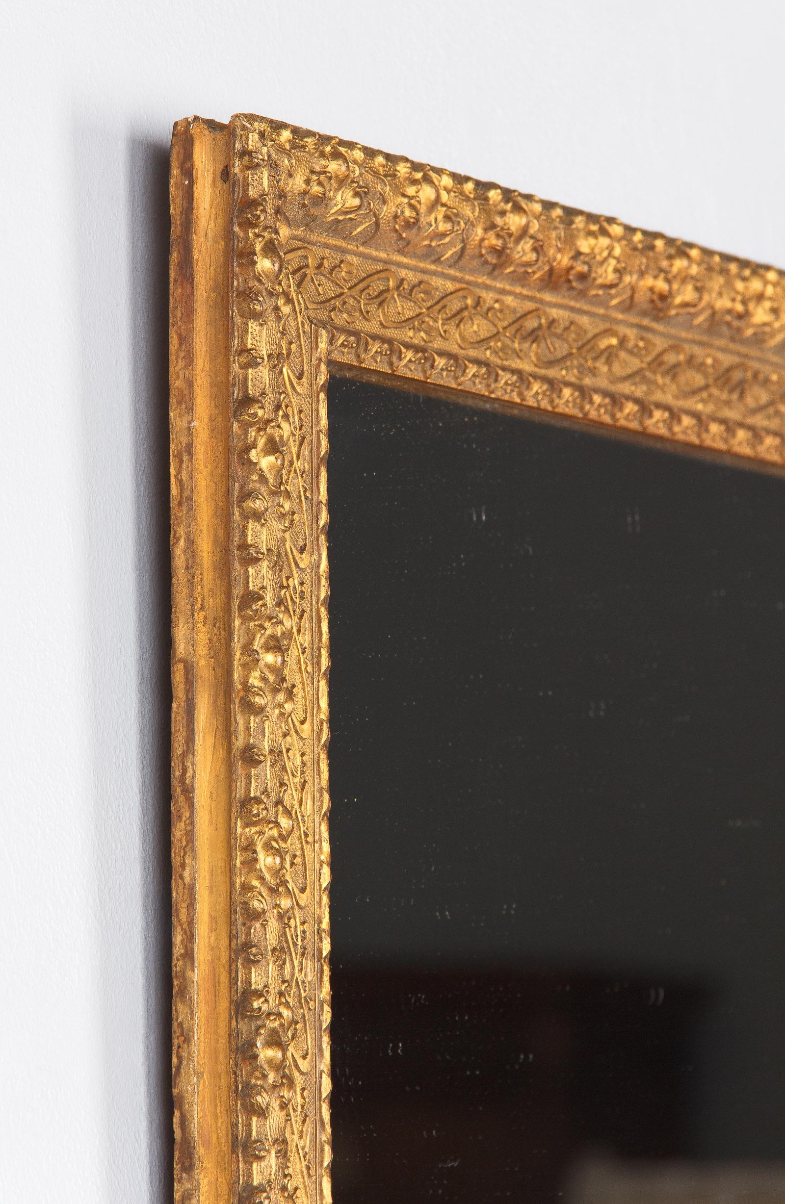 French Napoleon III Giltwood Mirror, circa 1870s 8