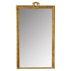 French Napoleon III Gold Gilt Mantel Mirror