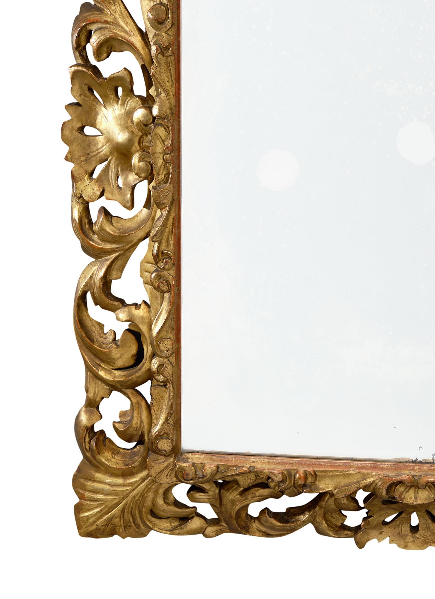 Late 19th Century French Napoleon III Gold Mirror