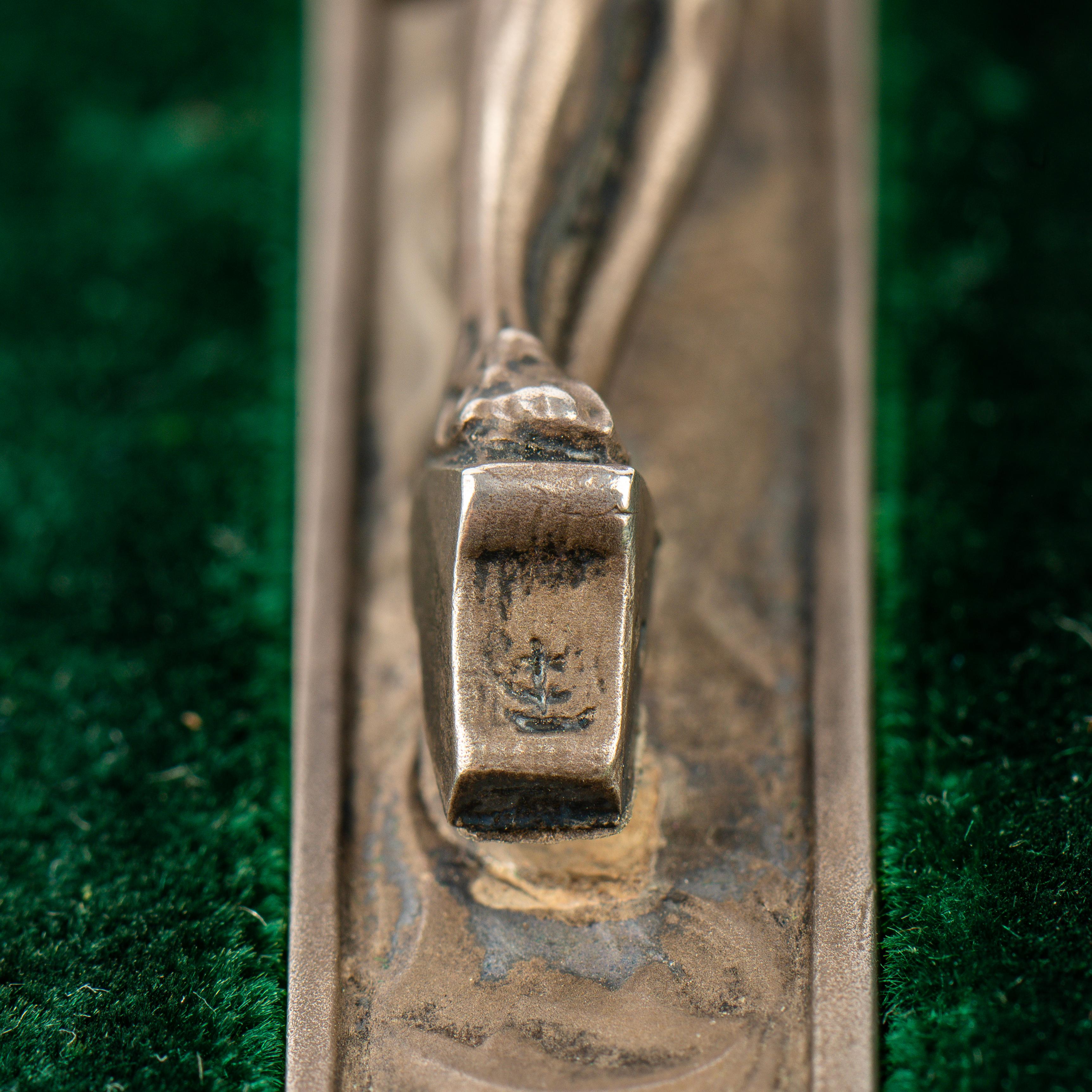 French Napoleon III Gothic-revival Silver Crucifix Pendant, mid 19th century 2
