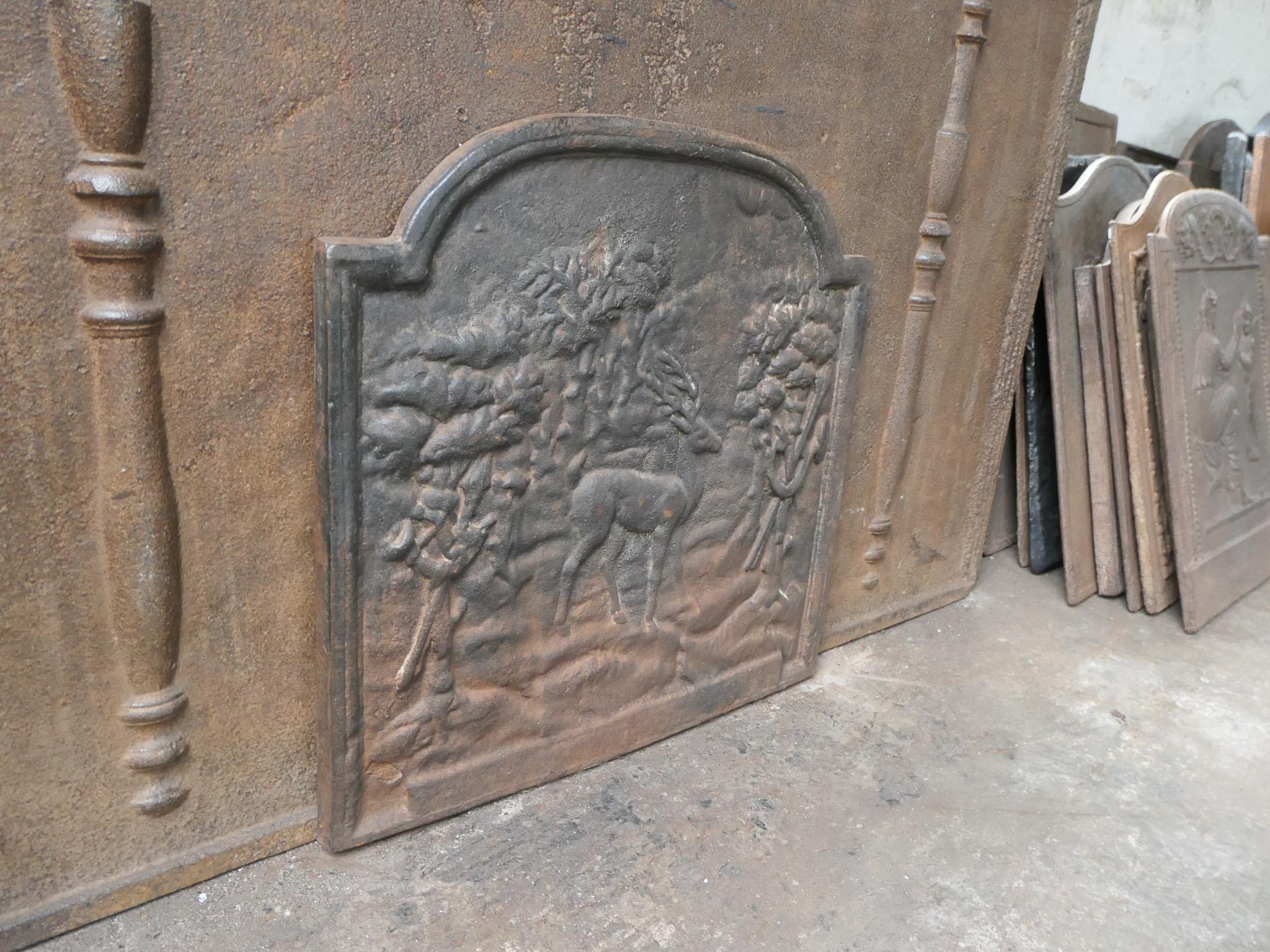 Plaque de cheminée / dosseret Napoléon III 