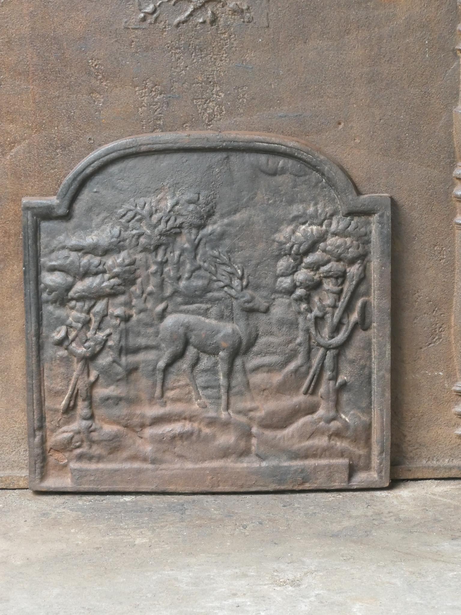 Français Plaque de cheminée / dosseret Napoléon III 
