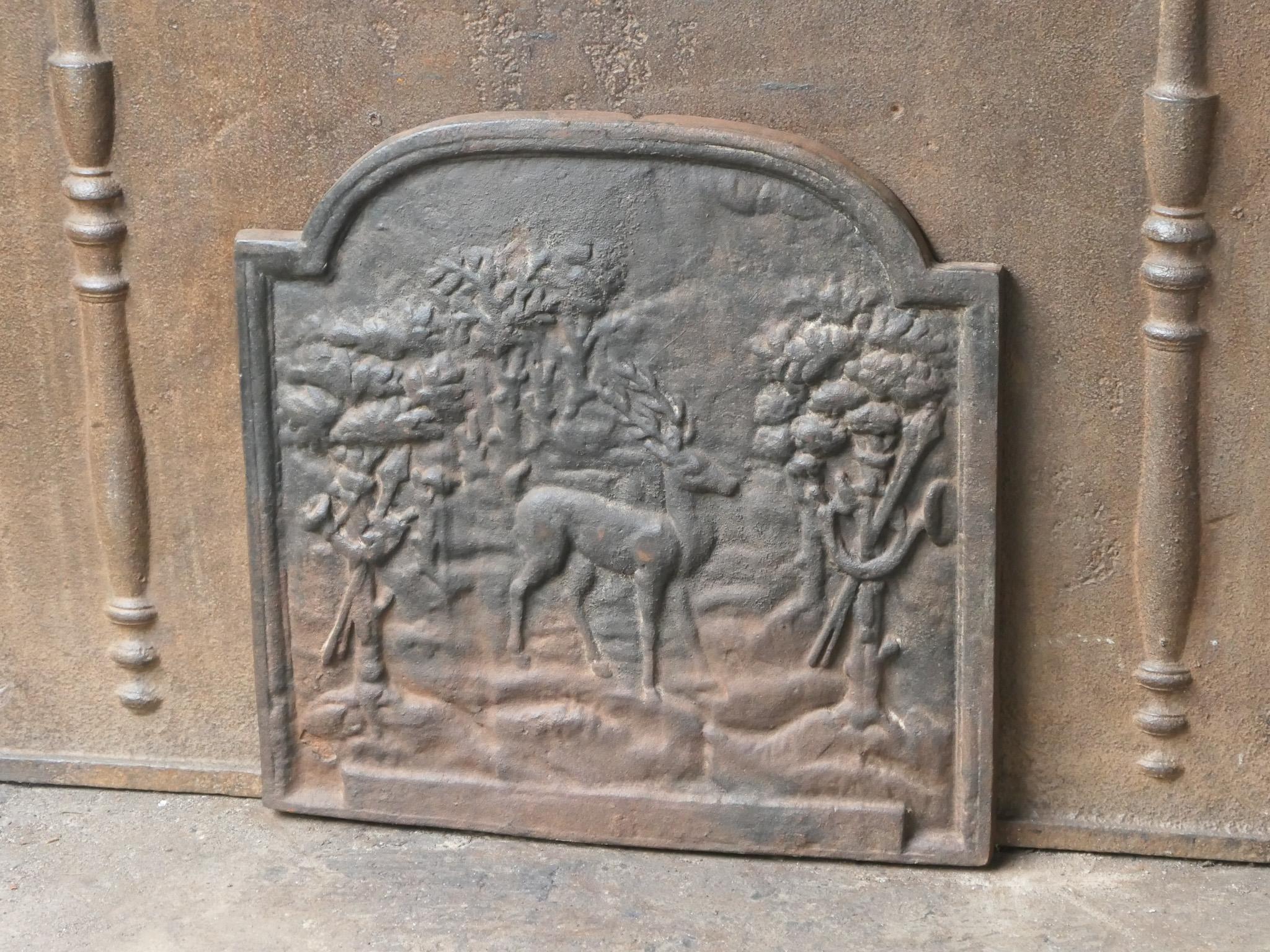 Plaque de cheminée / dosseret Napoléon III 