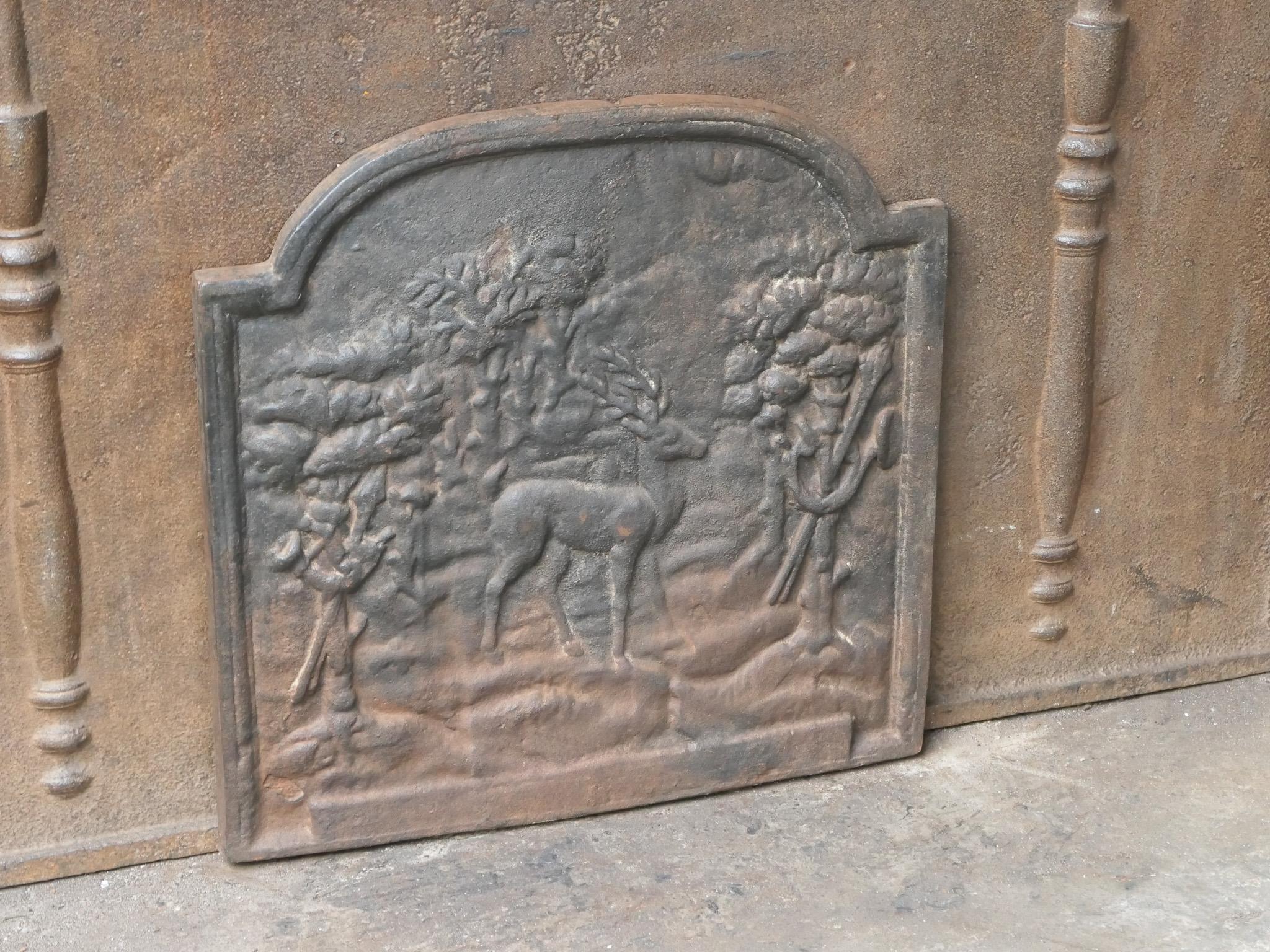 20ième siècle Plaque de cheminée / dosseret Napoléon III 
