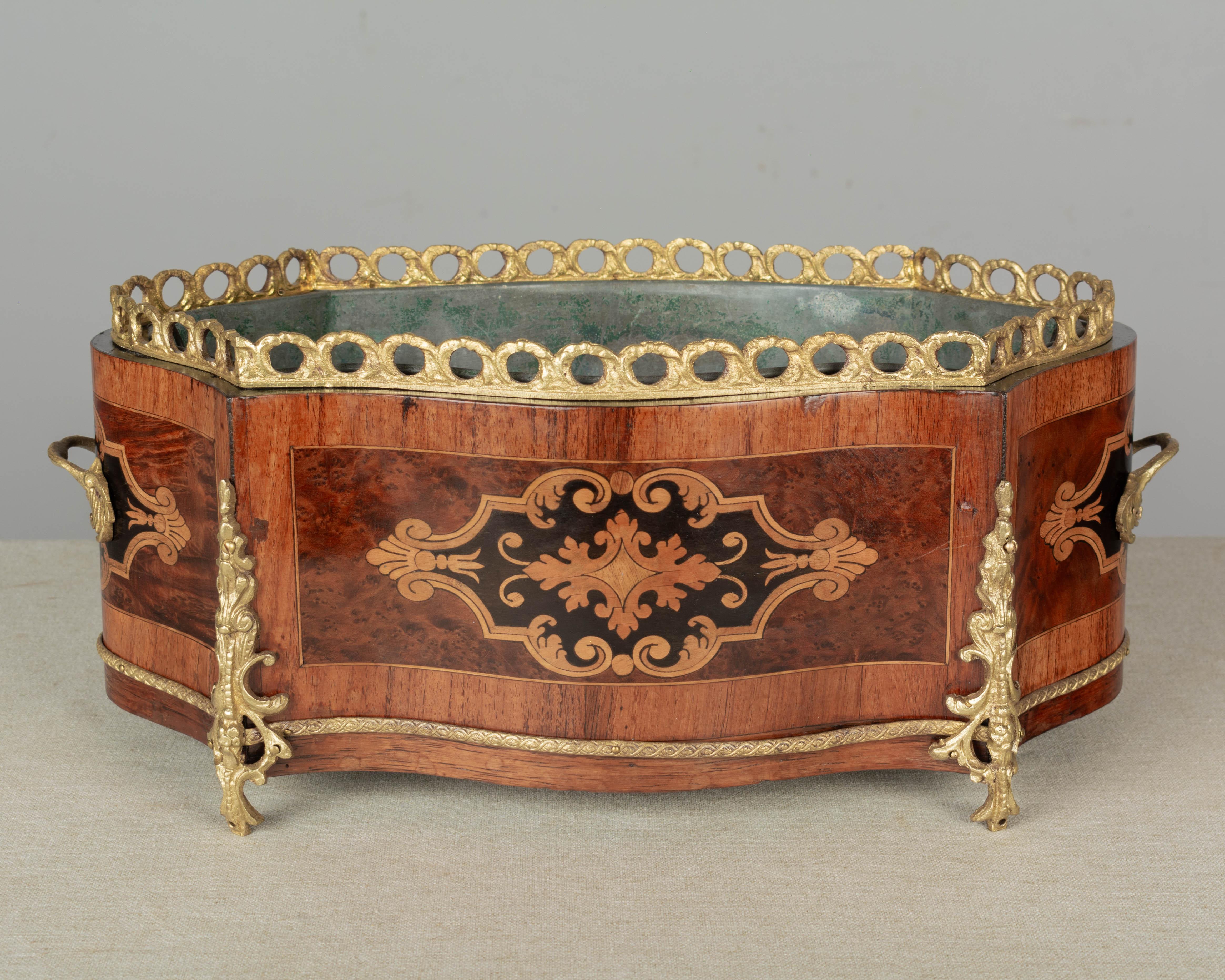 Burl French Napoleon III Jardinière or Planter For Sale