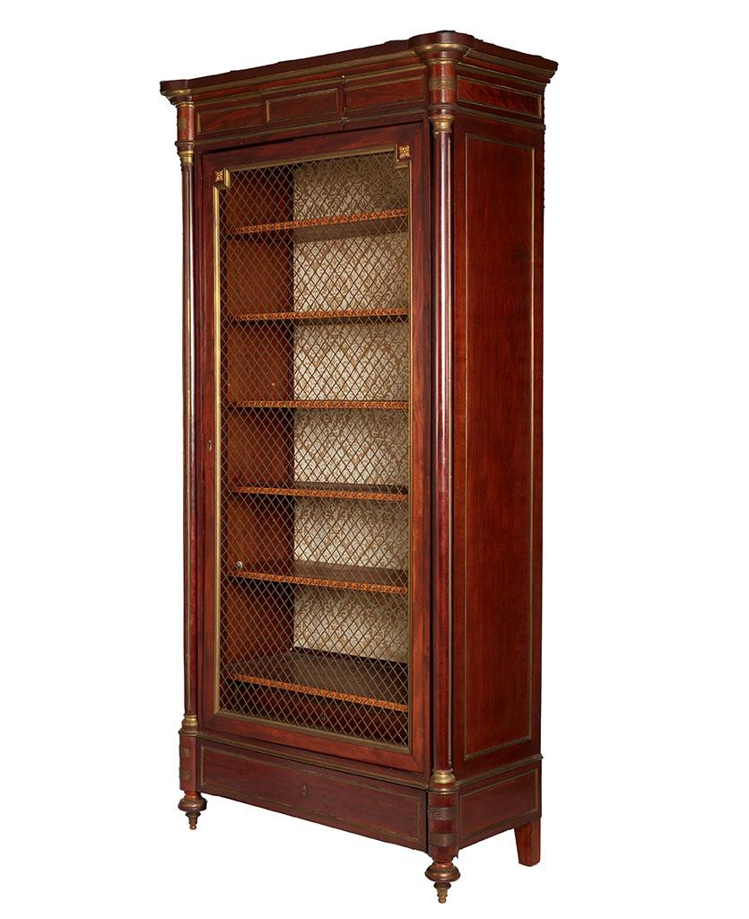 Francese Libreria francese in mogano Napoleone III in vendita