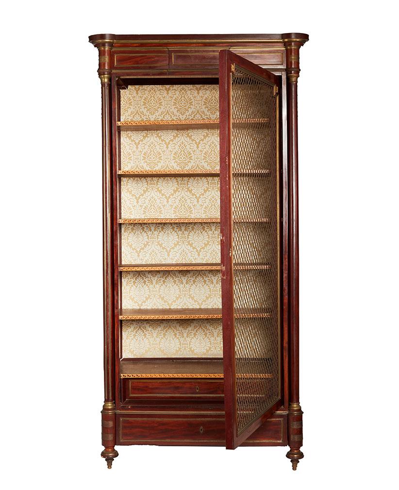 Libreria francese in mogano Napoleone III In condizioni buone in vendita a Lyndhurst, NJ