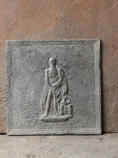 French Napoleon III 'Man' Fireback / Backsplash, 19th Century, Napoleon III Peri