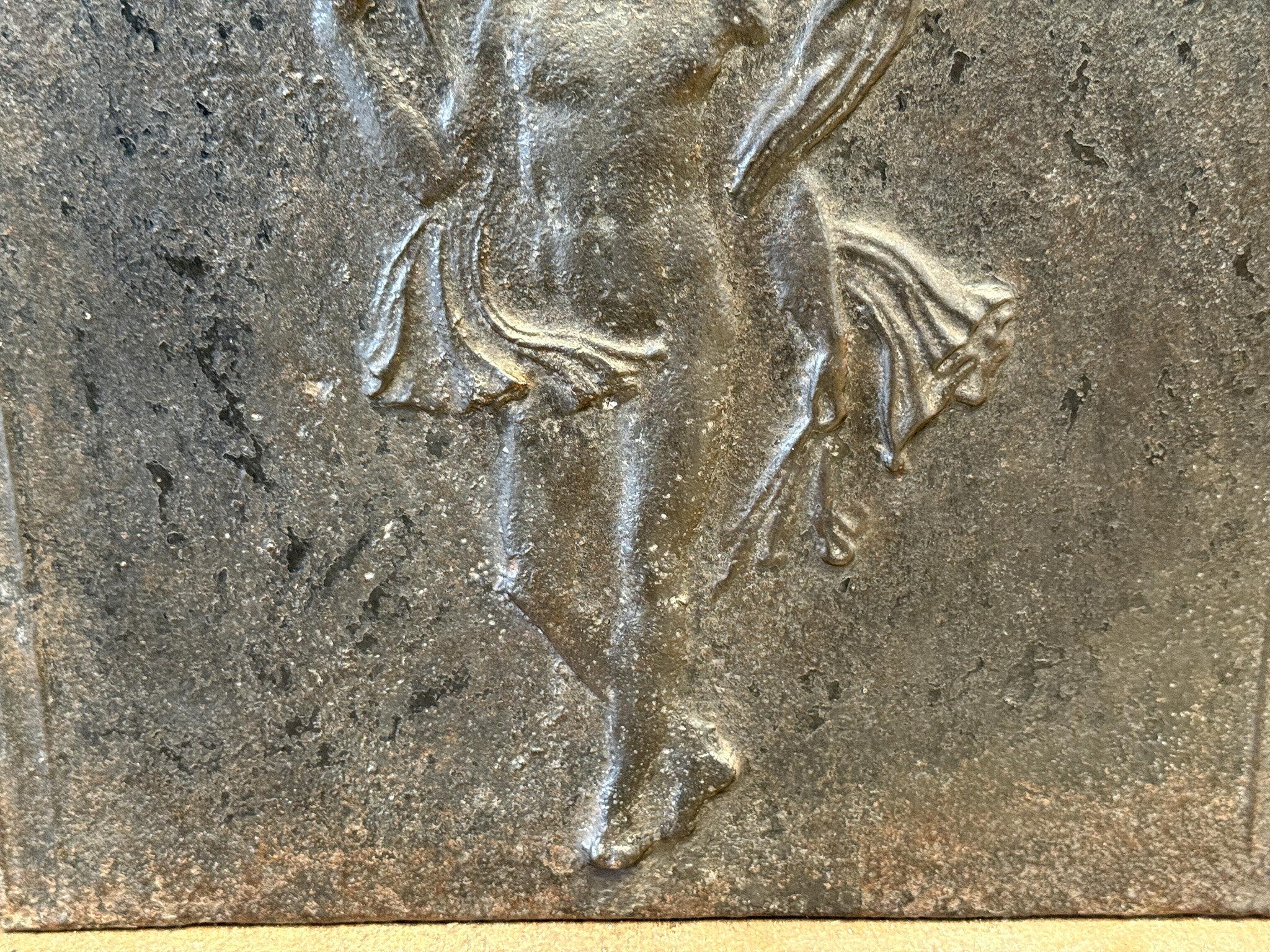 French Napoleon III 'Man' Fireback / Backsplash, 19th Century, Victorian Period For Sale 7