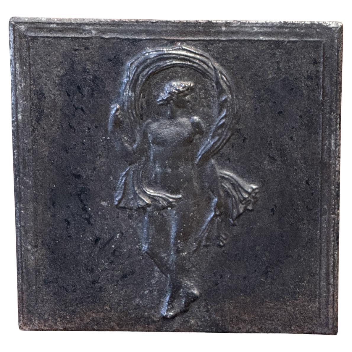 French Napoleon III 'Man' Fireback / Backsplash, 19th Century, Victorian Period For Sale