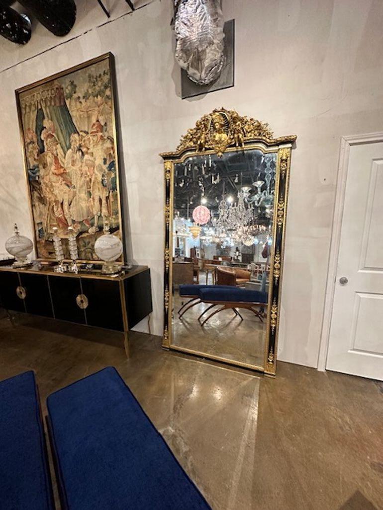 French Napoleon III Mirror In Good Condition For Sale In Dallas, TX