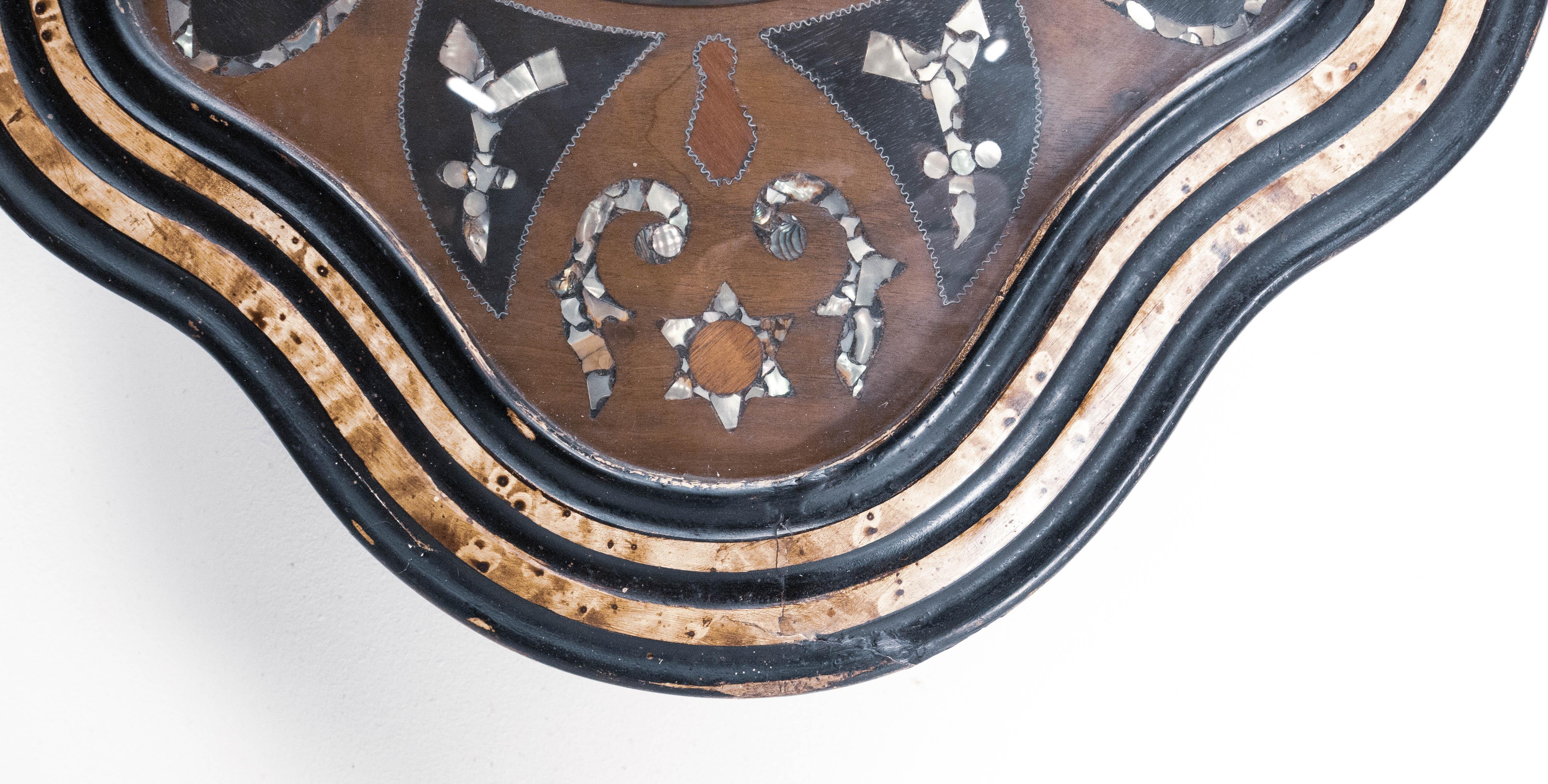 French Napoleon III Oeil De Boeuf Wall Mounted Pendulum Clock, Late 19th Century 1