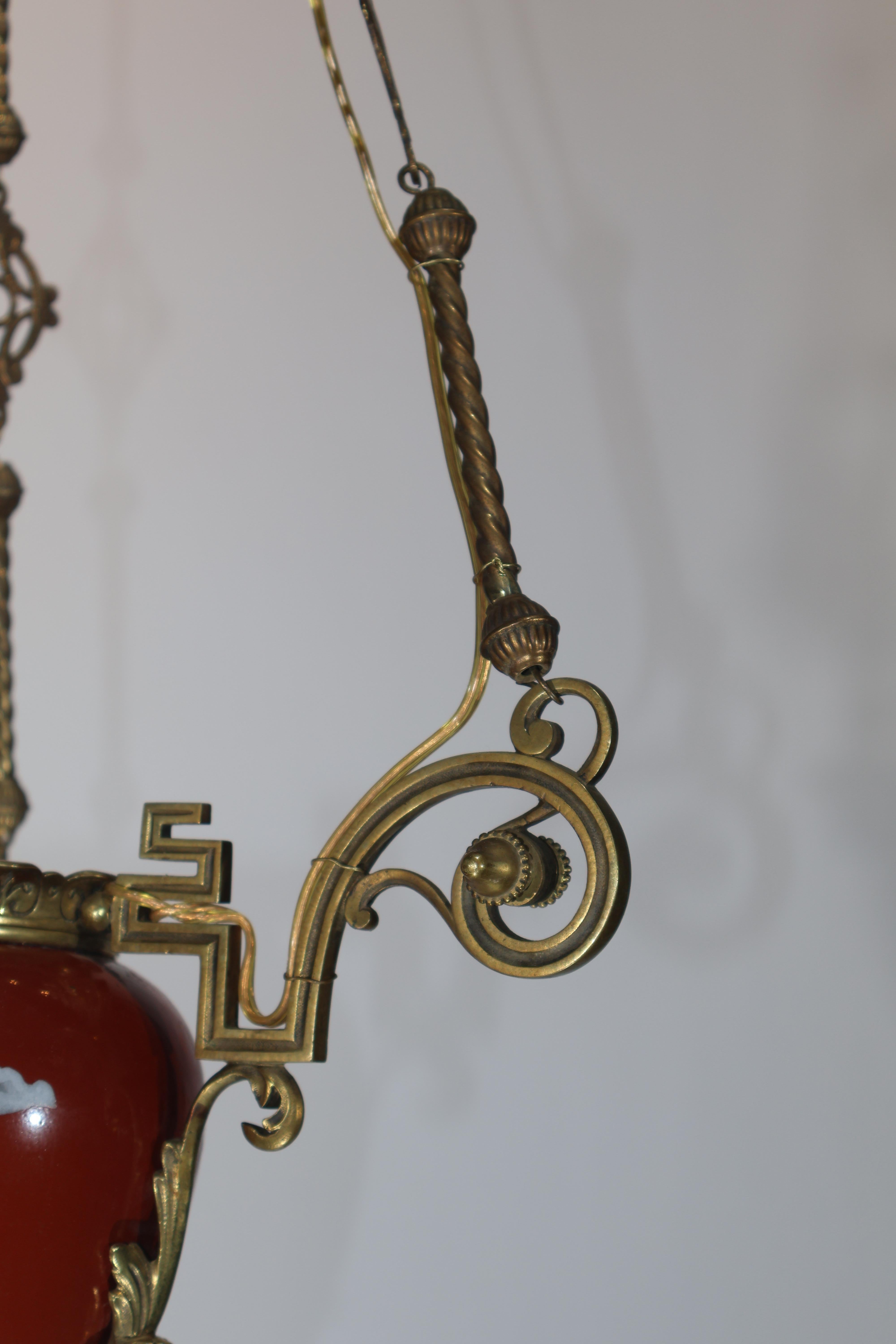 Metà XIX secolo Lampada a olio francese Napoleone III in vendita
