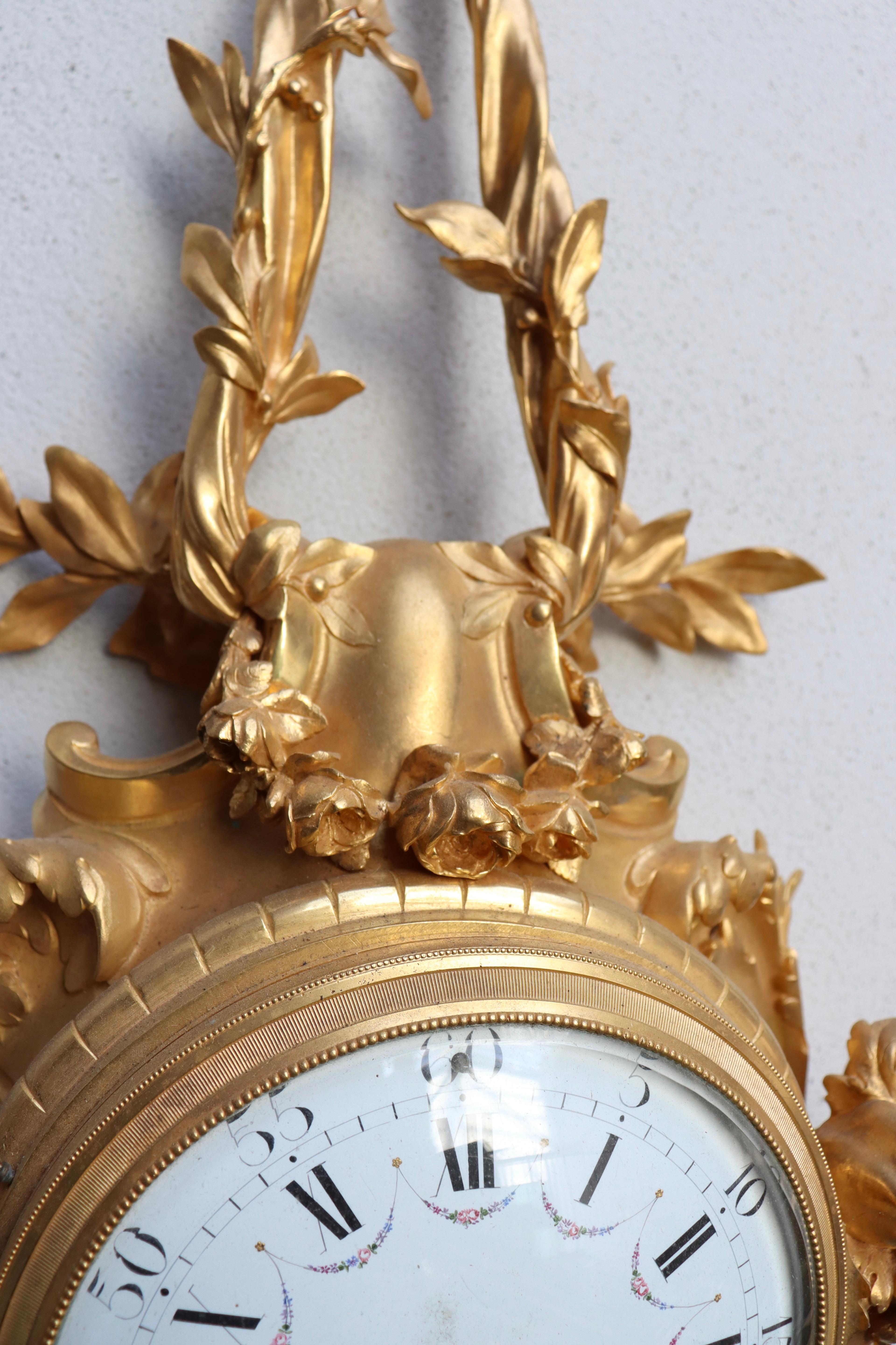 Louis XV A French Napoléon III Ormolu Cartel Clock, after Caffieri, circa 1880