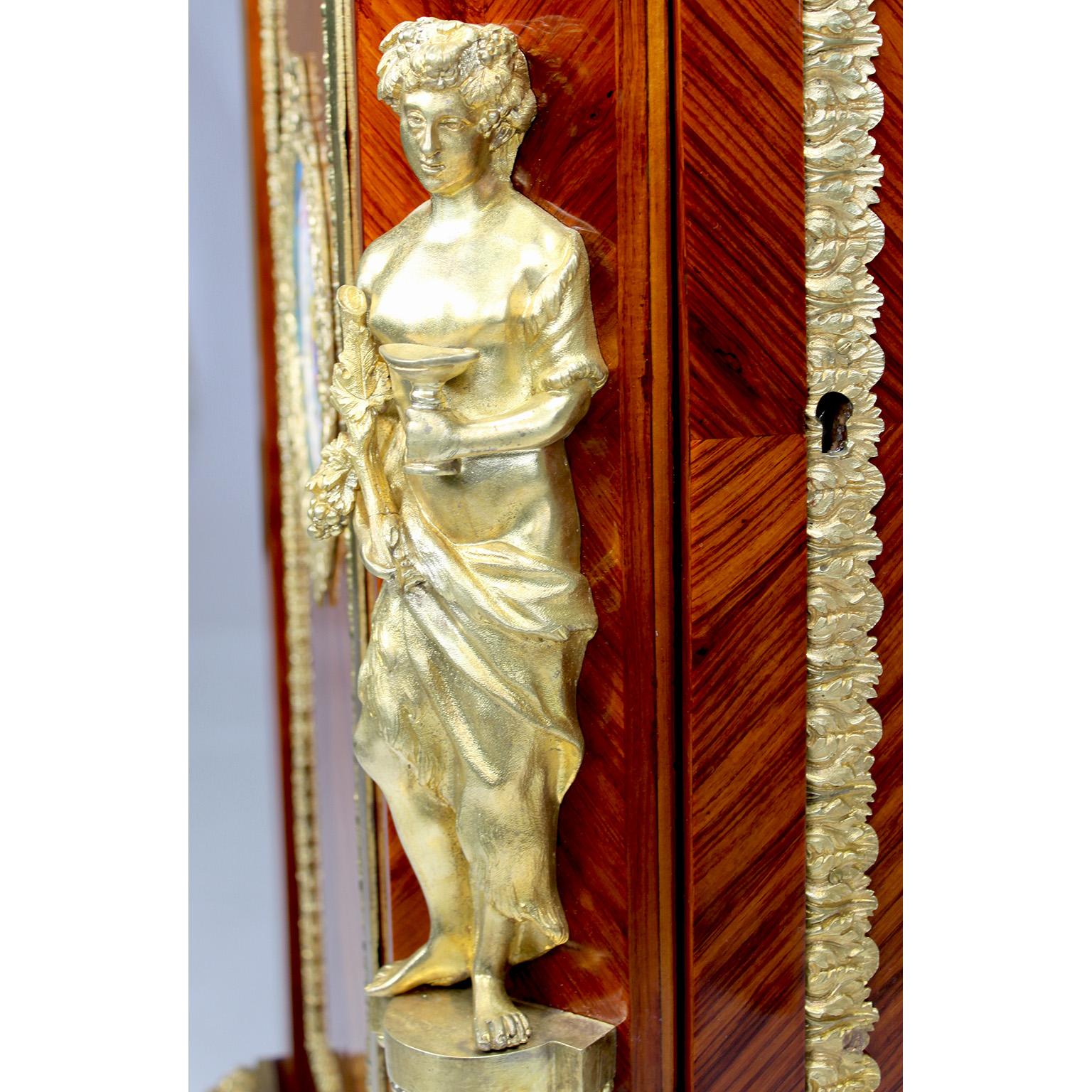 French Napoleon III Ormolu & Porcelain Mounted Cabinet Meuble D'Appui by Befort For Sale 9