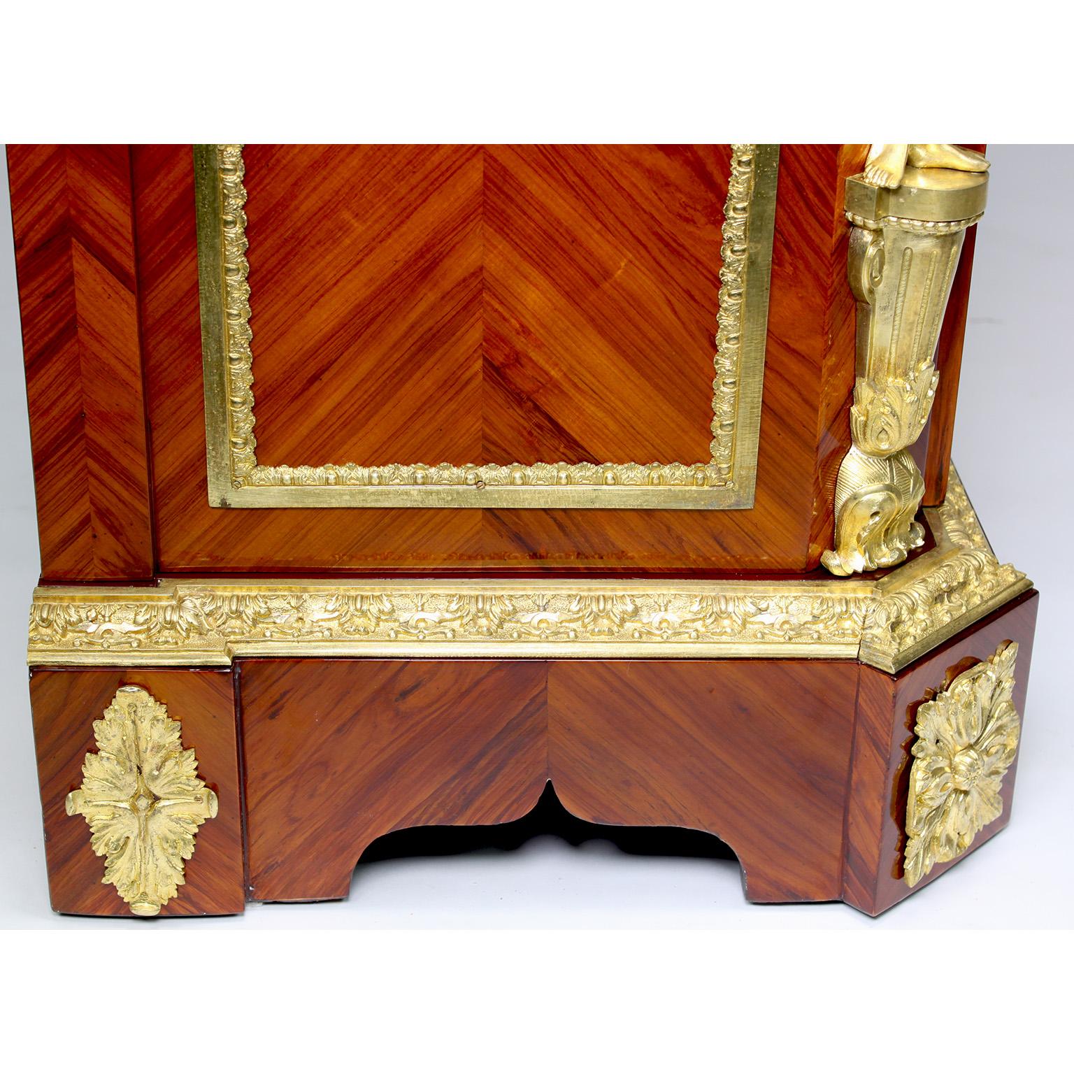 French Napoleon III Ormolu & Porcelain Mounted Cabinet Meuble D'Appui by Befort For Sale 11