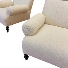 French Napoleon III Pair of Upholstered Chairs, France, 19th Century