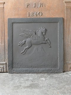 Französischer Napoleon III.-Kaminsims „Pegasus“ aus dem 19. Jahrhundert