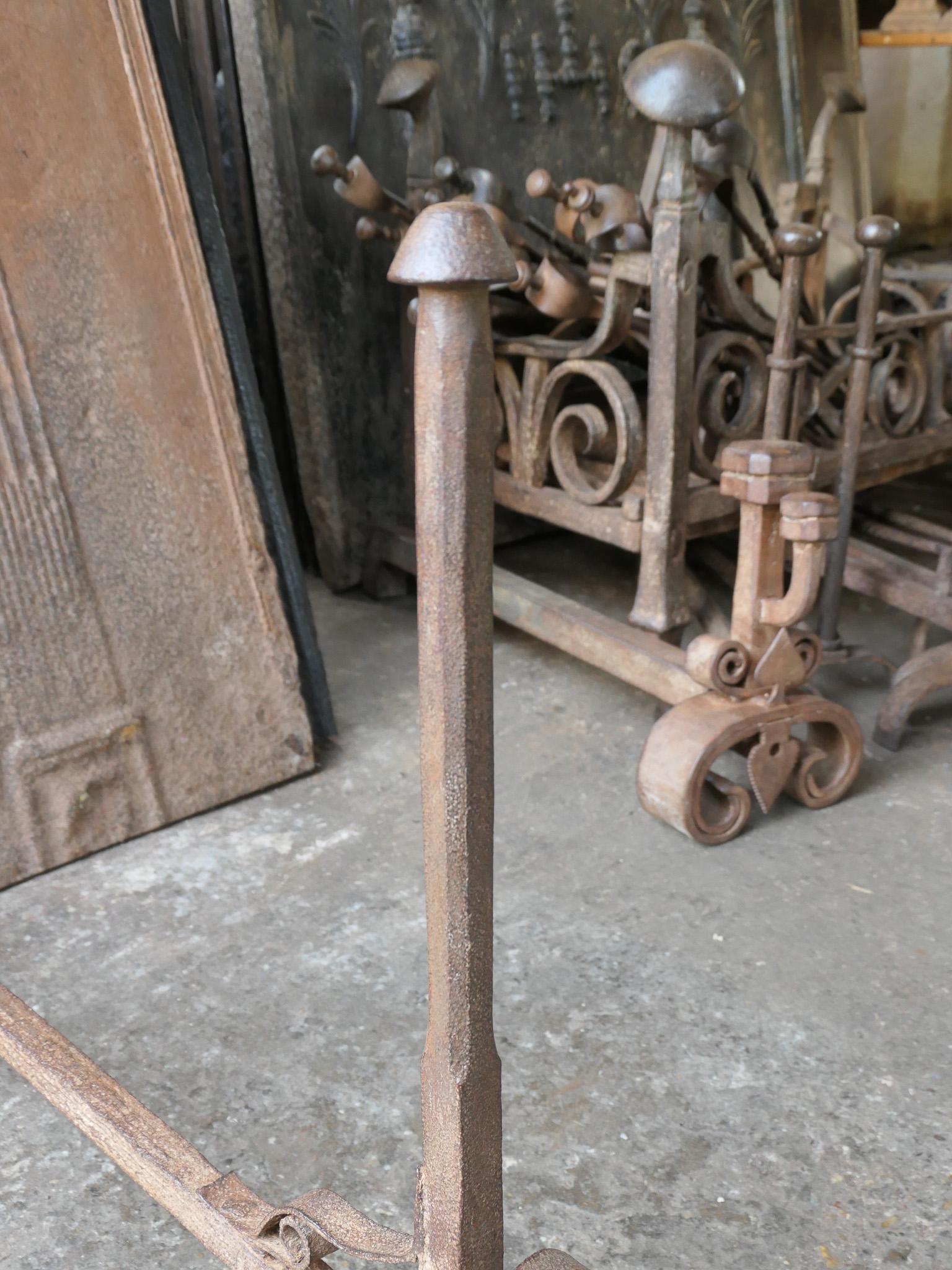 French Napoleon III Period Andirons or Firedogs For Sale 4